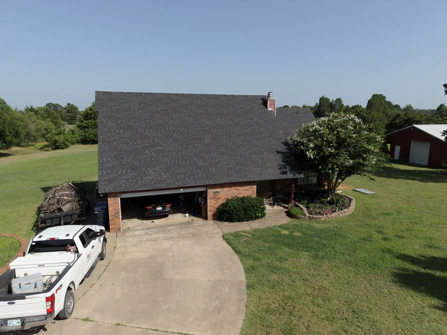 Details at the roof line — RedZone roofing project