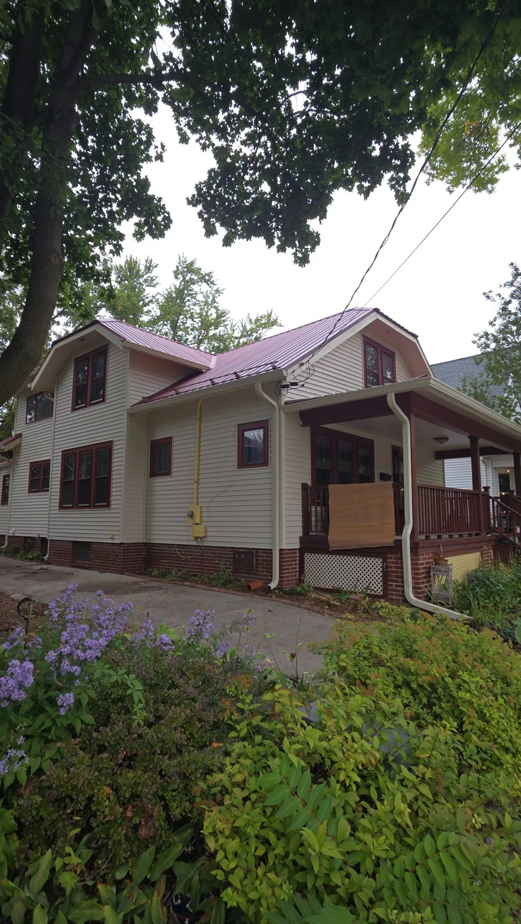 White siding. Red trim. — RedZone siding project